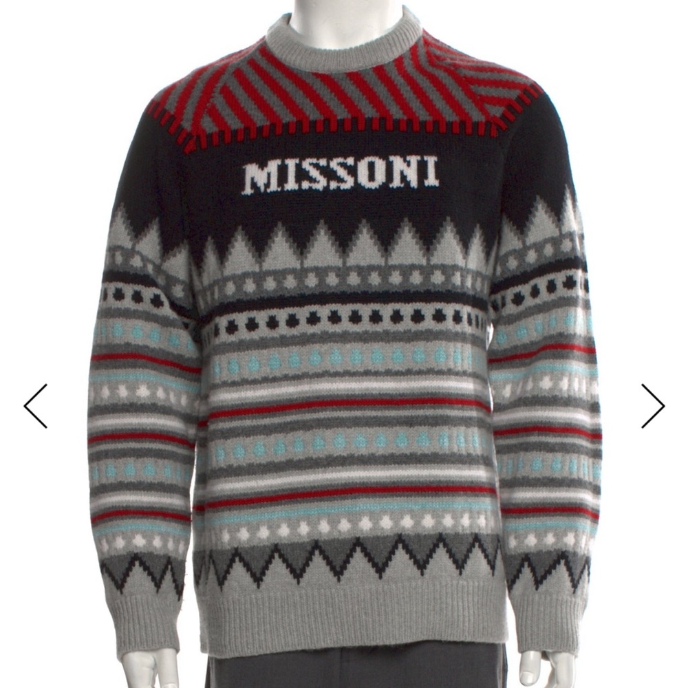 Missoni Men's Multicolor Patterned Sweater